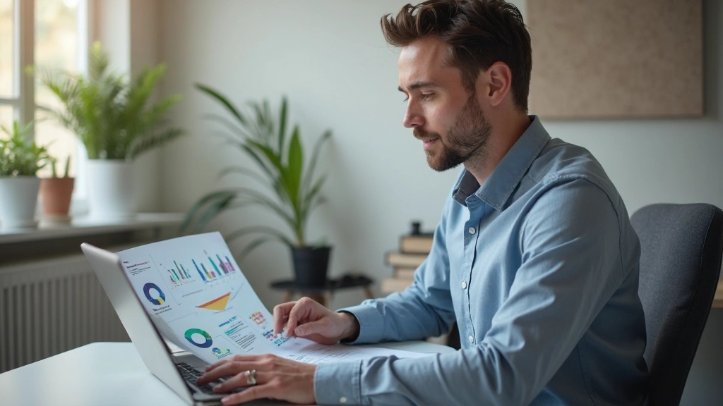 Специалист по маркетингу работает над стратегией удержания клиентов с использованием email