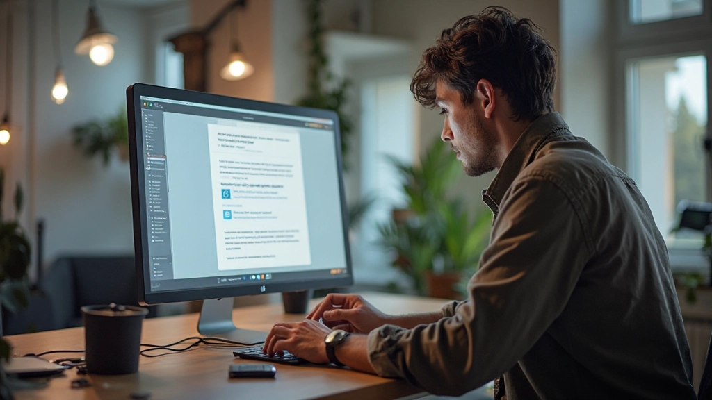 Content creator designing compelling email templates with visual hierarchy
